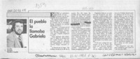 El pueblo la llamaba Gabriela  [artículo] Enrique Ramírez Capello.