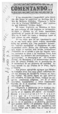 Comentando --  [artículo] A. P.