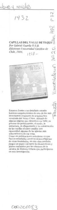 Capillas del Valle de Elqui