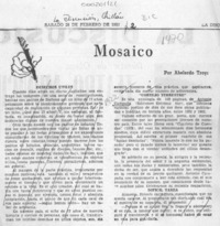 "Cortejo terrestre"  [artículo] Abelardo Troy.