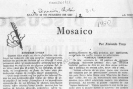 "Cortejo terrestre"  [artículo] Abelardo Troy.