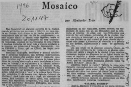 "Palabra escrita"  [artículo] Abelardo Troy.