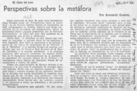 Perspectivas sobre la metáfora  [artículo] Armando Guerra.