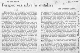 Perspectivas sobre la metáfora  [artículo] Armando Guerra.