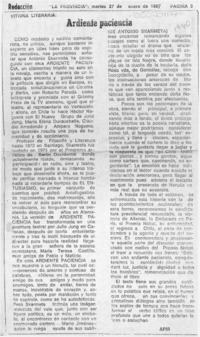 Ardiente paciencia  [artículo] Apir.