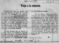 Viaje a la miseria  [artículo] M.