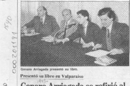 Genaro Arriagada se refirió al pensamiento político militar  [artículo].