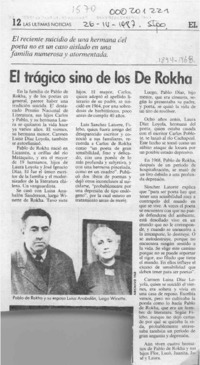 El Trágico sino de los de Rokha  [artículo].