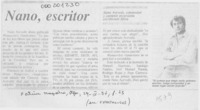 Nano, escritor
