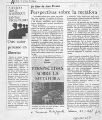 Perspectivas sobre la metáfora  [artículo].