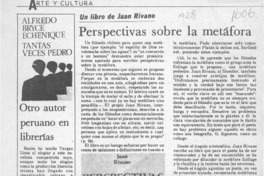 Perspectivas sobre la metáfora  [artículo].