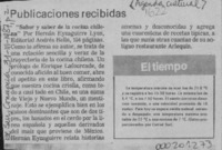 Publicaciones recibidas  [artículo].