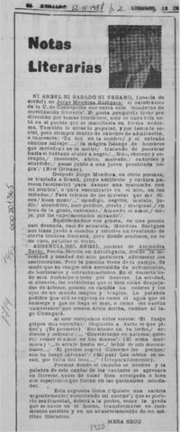 Notas literarias