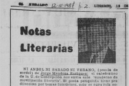 Notas literarias