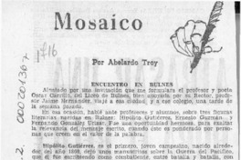 Mosaico  [artículo] Abelardo Troy.