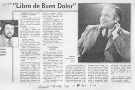 "Libro de buen dolor"  [artículo] Enrique Ramírez Capello.