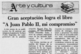 Gran aceptación logra el libro "A Juan Pablo II, mi compromiso"