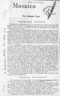 Mosaico  [artículo] Abelardo Troy.