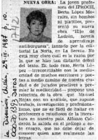 Nueva obra  [artículo].