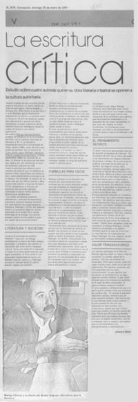 La escritura crítica