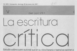 La escritura crítica