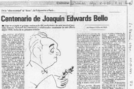 Centenario de Joaquín Edwards Bello