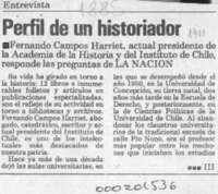 Perfil de un historiador  [artículo].