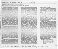 Ensayo sobre Chile  [artículo] Mario Farías Andrade.