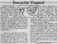 Evocación vesperal