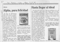 Alpha, pura felicidad  [artículo].