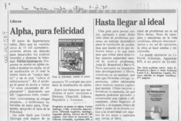 Alpha, pura felicidad  [artículo].