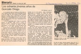 Los ochenta jóvenes años de Gonzalo Drago