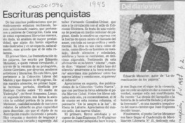 Escrituras penquistas  [artículo] Cronos.