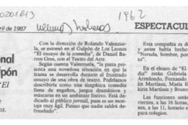 Teatro educacional va al Galpón  [artículo].