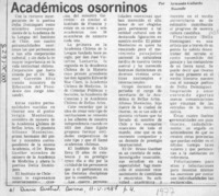 Académicos osorninos  [artículo] Armando Gallardo Rosende.