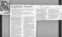 Capítulo aparte  [artículo] P. V. G.
