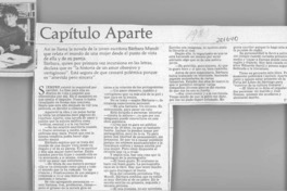 Capítulo aparte  [artículo] P. V. G.