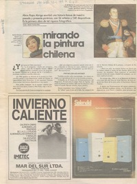 Mirando la pintura chilena  [artículo]María Teresa Diez.