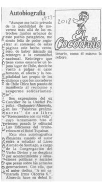 Autobiografía  [artículo].