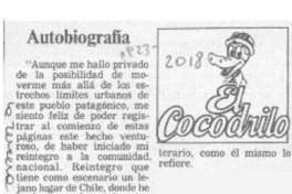 Autobiografía  [artículo].