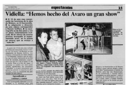 Vidiella, "Hemos hecho del Avaro un gran show"