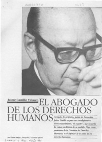 El abogado de los derechos humanos  [artículo] Gloria Stanley.