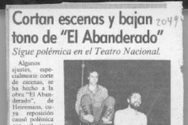 Cortan escenas y bajan tono de "El abanderado"  [artículo].