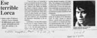Ese terrible Lorca  [artículo].