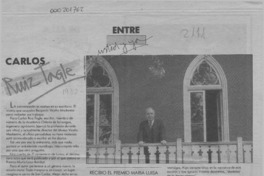 Entre usted y yo, Carlos Ruiz Tagle  [artículo] Ana María Egert.