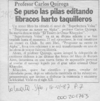 Se puso las pilas editando libracos harto taquilleros  [artículo].