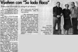 Vuelven con "Su lado flaco"