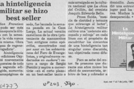 La Hinteligencia militar se hizo best seller  [artículo].