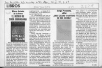 Libros  [artículo] Héctor Véliz Meza.