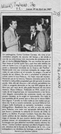 Un colchagüino --  [artículo].